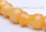 CYJ26 12*20mm lamp shape yellow jade gemstone beads Wholesale