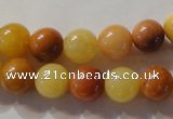 CYJ263 15.5 inches 10mm round mixed color yellow jade beads wholesale