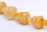 CYJ27 6*10mm calabash yellow jade gemstone beads Wholesale