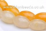 CYJ34 16 inch 10*14mm rice yellow jade gemstone beads Wholesale