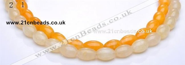 CYJ35 16 inch 13*18mm rice yellow jade gemstone beads Wholesale