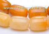 CYJ36 10*14mm egg-shaped yellow jade gemstone beads Wholesale