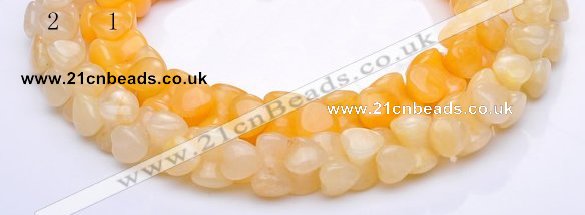 CYJ42 16 inch 9*12mm dumbbell-shaped yellow jade gemstone beads