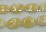 CYJ61 15.5 inches 13*18mm oval yellow jade gemstone beads wholesale