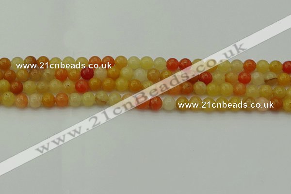 CYJ621 15.5 inches 6mm round yellow jade beads wholesale