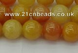 CYJ623 15.5 inches 10mm round yellow jade beads wholesale