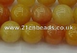 CYJ624 15.5 inches 12mm round yellow jade beads wholesale