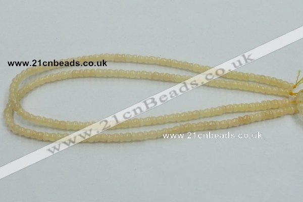 CYJ63 15.5 inches 6*7mm vase-shaped yellow jade gemstone beads wholesale