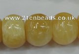 CYJ68 15.5 inches 18*25mm rondelle yellow jade beads wholesale