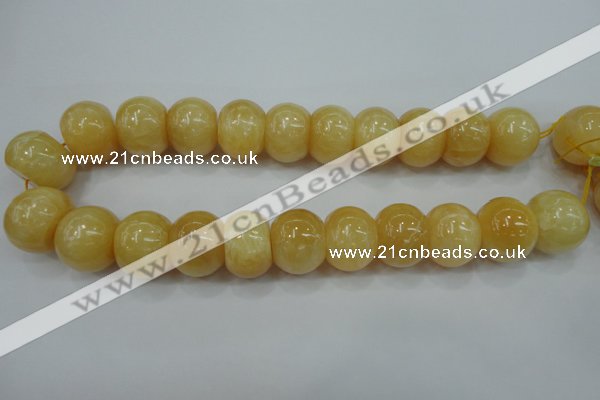 CYJ68 15.5 inches 18*25mm rondelle yellow jade beads wholesale