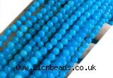 CYJ680 15 inches 6mm round dyed yellow jade beads wholesale