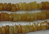 CYJ70 15.5 inches 5*8mm nuggets yellow jade beads wholesale