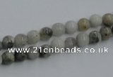 CYQ02 15.5 inches 6mm round natural pyrite quartz beads wholesale