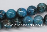 CYQ65 15.5 inches 12mm round dyed pyrite quartz beads wholesale