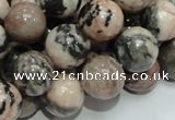 CZJ07 16 inches 14mm round zebra jasper gemstone beads Wholesale