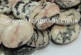 CZJ08 16 inches 13*18mm oval zebra jasper gemstone beads Wholesale