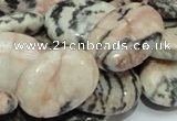 CZJ09 16 inches 18*25mm oval zebra jasper gemstone beads Wholesale