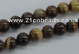 CZJ170 15.5 inches 8mm round iron zebra jasper beads wholesale