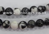 CZJ204 15.5 inches 10mm round black & white zebra jasper beads