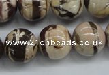 CZJ254 15.5 inches 16mm round zebra jasper beads wholesale