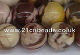 CZJ275 15.5 inches 14mm round zebra jasper beads wholesale