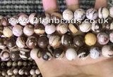 CZJ294 15.5 inches 12mm round brown zebra jasper beads wholesale