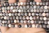 CZJ297 15.5 inches 6mm round pink zebra jasper beads wholesale