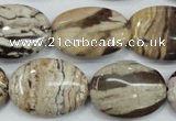 CZJ302 15.5 inches 18*25mm oval zebra jasper beads wholesale