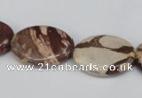 CZJ358 15.5 inches 18*25mm oval zebra jasper beads wholesale