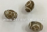 DZI301 10*14mm drum tibetan agate dzi beads wholesale