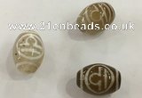 DZI302 10*14mm drum tibetan agate dzi beads wholesale