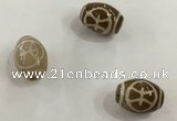 DZI308 10*14mm drum tibetan agate dzi beads wholesale