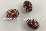 DZI315 10*14mm drum tibetan agate dzi beads wholesale