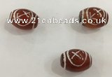 DZI318 10*14mm drum tibetan agate dzi beads wholesale