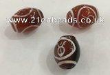 DZI320 10*14mm drum tibetan agate dzi beads wholesale