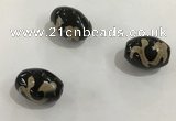 DZI340 10*14mm drum tibetan agate dzi beads wholesale