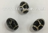 DZI350 10*14mm drum tibetan agate dzi beads wholesale