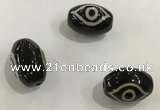 DZI351 10*14mm drum tibetan agate dzi beads wholesale