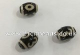 DZI354 10*14mm drum tibetan agate dzi beads wholesale