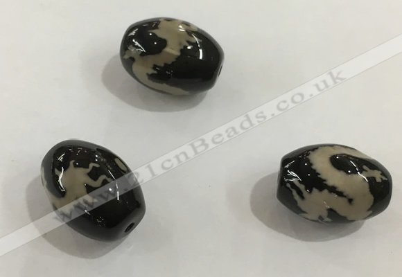 DZI355 10*14mm drum tibetan agate dzi beads wholesale