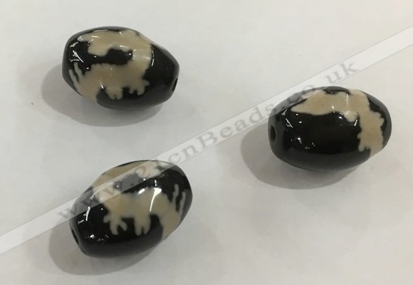 DZI358 10*14mm drum tibetan agate dzi beads wholesale