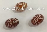 DZI373 10*14mm drum tibetan agate dzi beads wholesale