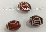 DZI376 10*14mm drum tibetan agate dzi beads wholesale