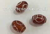 DZI379 10*14mm drum tibetan agate dzi beads wholesale