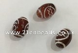 DZI381 10*14mm drum tibetan agate dzi beads wholesale