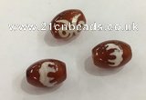 DZI393 10*14mm drum tibetan agate dzi beads wholesale