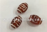 DZI395 10*14mm drum tibetan agate dzi beads wholesale