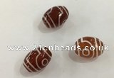 DZI398 10*14mm drum tibetan agate dzi beads wholesale