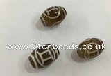 DZI401 10*14mm drum tibetan agate dzi beads wholesale