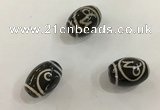 DZI408 10*14mm drum tibetan agate dzi beads wholesale